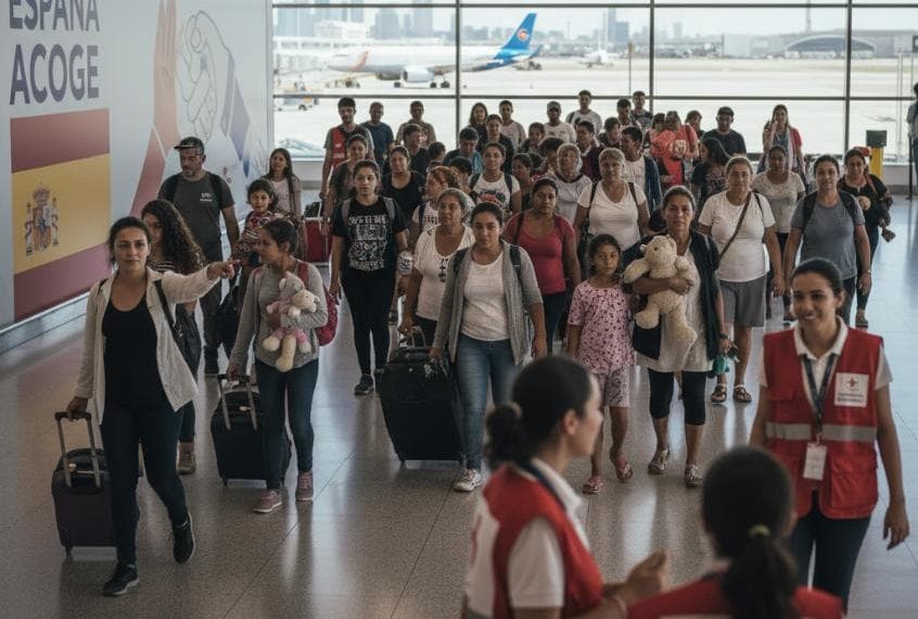 España recibe a 56 personas refugiadas nicaragüenses mediante su programa nacional de reasentamiento
